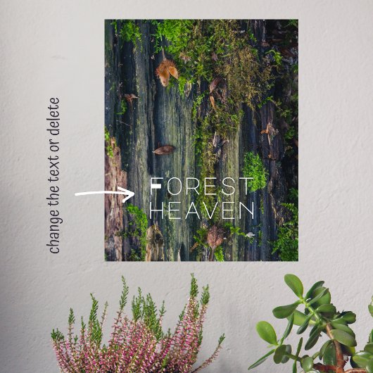 Leben mit Holz Poster