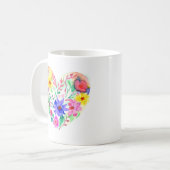 Leben mit Ihrem ganzen Herzangebot Kaffeetasse (Vorderseite Links)