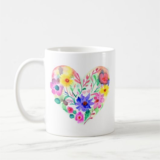 Leben mit Ihrem ganzen Herzangebot Kaffeetasse (Links)