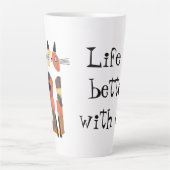 Leben mit Katze ist besser Milchtasse (Vorderseite)