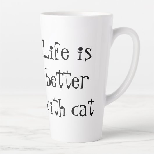 Leben mit Katze ist besser Milchtasse (Rechts)