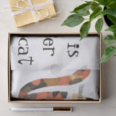 Leben mit Katze ist besser Seidenpapier (Geschenk)