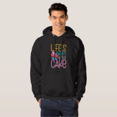 Leben mit Kuchen Hoodie (Vorne ganz)