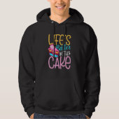 Leben mit Kuchen Hoodie (Vorderseite)