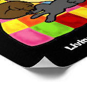 Leben mit Labradors-Cartoon Poster (Ecke)
