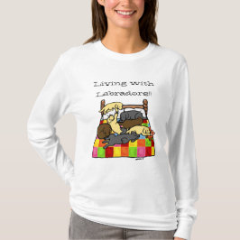 Leben mit Labradors Cartoon T-Shirt