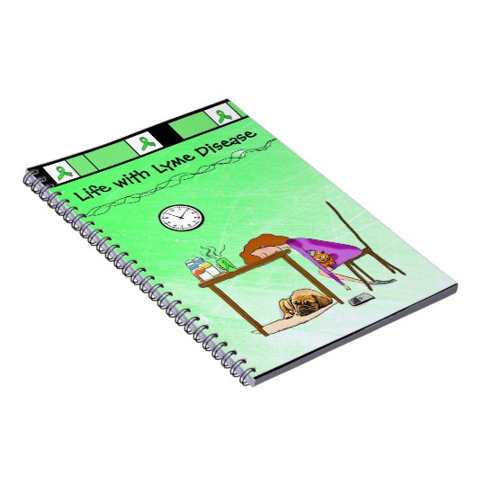 Leben mit Lyme Disease Notebook oder Journal Notizblock (Rechte Seite)