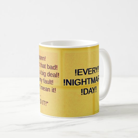 Leben mit Narzissmus! Kaffeetasse (VorderseiteRechts)