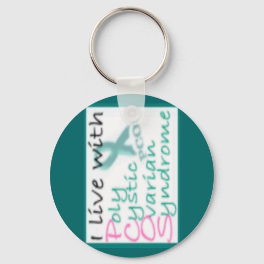 Leben mit PCOS Schlüsselanhänger (Vorderseite)