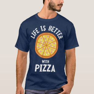 Leben mit Pizza italienischer Käse Pizza Maker T-Shirt