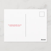 Leben mit Pride Rainbow Watercolor Postkarte (Rückseite)