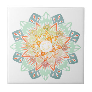 Leben mit Purpose Mandala Fliese