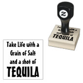 Leben mit Salz und TEQUILA-Schuss Gummistempel (Stempel)