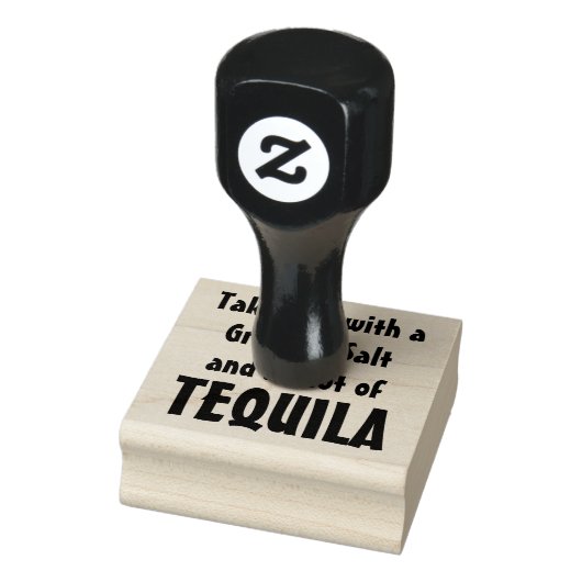 Leben mit Salz und TEQUILA-Schuss Gummistempel (Stempel)