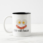 Leben mit Speck Zweifarbige Tasse (Links)