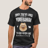 Leben mit Spitz nie ohne ein Hund T-Shirt (Vorderseite)