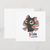 Leben mit Stolz - Rainbow Cat LGBTQ Stolz (Vorne/Hinten)