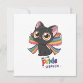 Leben mit Stolz - Rainbow Cat LGBTQ Stolz (Vorderseite)