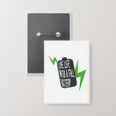 Leben mit voller Batterie Button (Vorderseite/Rückseite)