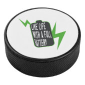 Leben mit voller Batterie Eishockey Puck (3/4)