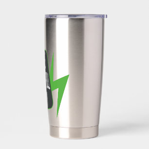 Leben mit voller Batterie Thermobecher