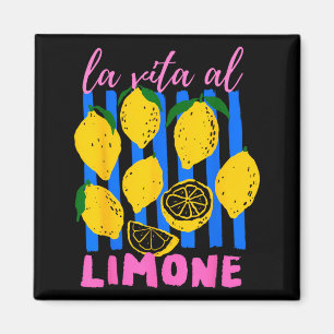 Leben mit Zitrone Lustiger italienischer Sommer mi Magnet