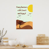 Leben, motivierend Zitate Poster (Küche)