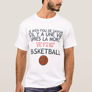 Leben nach dem Tod von Humor Basketball T-Shirt