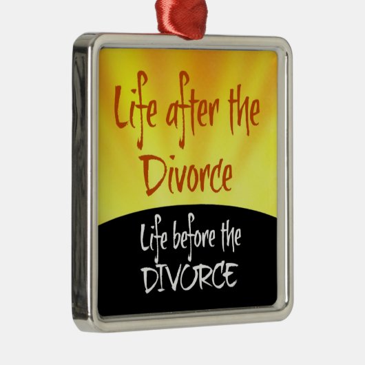 Leben nach der Scheidung Silbernes Ornament (Rechts)