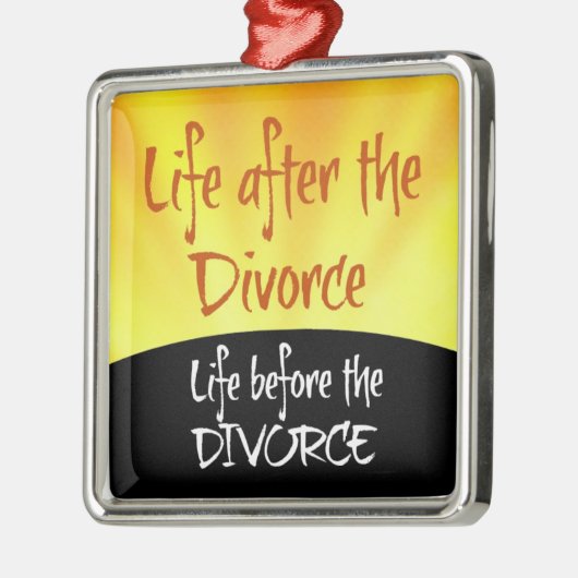 Leben nach der Scheidung Silbernes Ornament (Links)