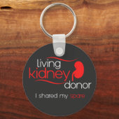 Leben Nierenspender I teilte Ersatzspende Niere Schlüsselanhänger (Vorderseite)