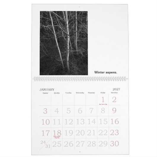 Leben oder Tod der Bäume Kalender (Jan 2027)