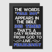 Leben ohne Angst Magnetkarte (Vorne/Hinten)