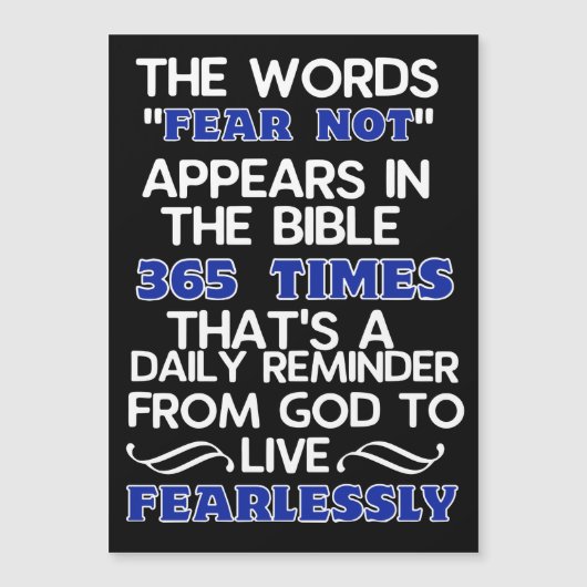 Leben ohne Angst Magnetkarte (Vorderseite)