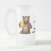 Leben ohne Bärenstein Mattglas Bierglas (Links)