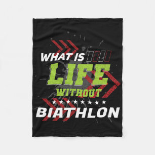 Leben ohne Biathlon Spaß Locarno Fleecedecke