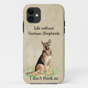 Leben ohne Deutsche Schäferhunde Lustige Zitate Case-Mate iPhone Hülle