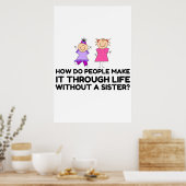 LEBEN OHNE EINE SCHWESTER POSTER (Küche)