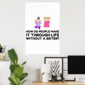 LEBEN OHNE EINE SCHWESTER POSTER (Heimbüro)
