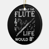 Leben ohne Flut Keramik Ornament (Links)