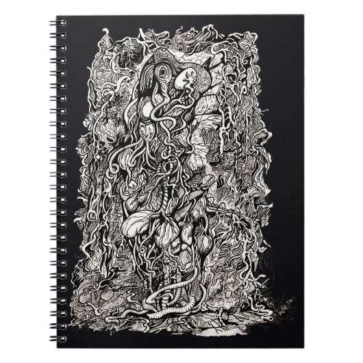 Leben ohne Haut von Brian Benson Notebook Notizblock (Vorderseite)