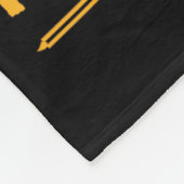 Leben ohne Hockey Fleecedecke (Ecke)