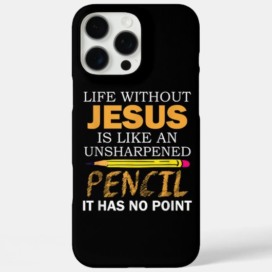 Leben ohne Jesus Funny Christlicher religiöser Gla Case-Mate iPhone Hülle (Rückseite)