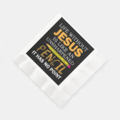 Leben ohne Jesus Funny Christlicher religiöser Gla Serviette (Ecke)