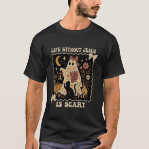 Leben ohne Jesus ist gruselig Boho Floral Geist Ka T-Shirt