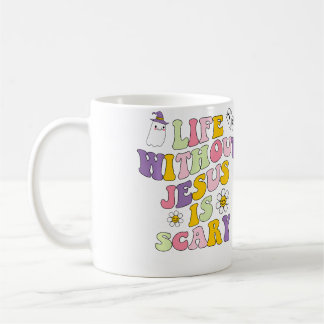 Leben ohne Jesus ist gruselig christliches Hallowe Kaffeetasse