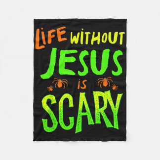 Leben ohne Jesus ist gruselig Fall Christliches Ha Fleecedecke