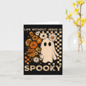Leben ohne Jesus ist Soky Floral Christian Hallowe Karte (Gelbe Blume)