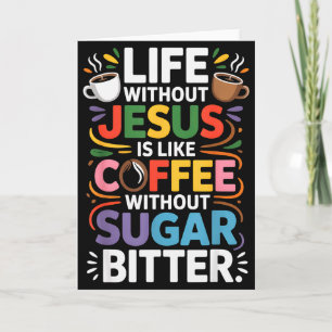 Leben ohne Jesus Lustiger Christlicher Glaube Karte