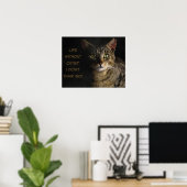 Leben ohne Katzen? Ich glaube nicht, dass das lust Poster (Heimbüro)